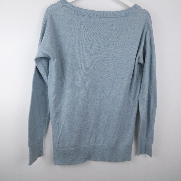 GAP Womens Sweater Small Green Blue Long Sleeve Boat Neck Pull Over Lightweight - Picture 6 of 13
